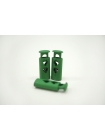 Фиксатор для шнурка пластик матовый зеленый (X2) 10072131