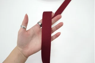 Ременная киперная лента 3 см темно-красная SHC50 17072135