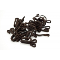 Крючки и петли одежные металлические в текстильной оплетке темно-коричневые 3 пары 02092102 N1