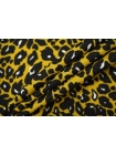 Креп вискозный леопард на горчичном фоне MII H21/11 I60 05082110