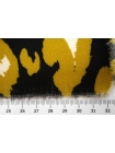 Креп вискозный абстракция на горчичном фоне MII H21/11 H70 05082117