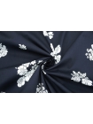 ОТРЕЗ 1,8 М Хлопок-стрейч плательный цветы на темно-синем фоне MII- (30) 8082105-1