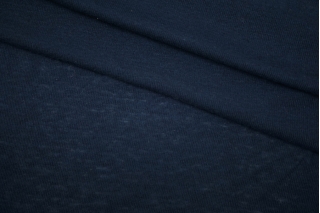 Тонкий трикотаж хлопковый с шерстью темно-синий CVT-X50 10112138