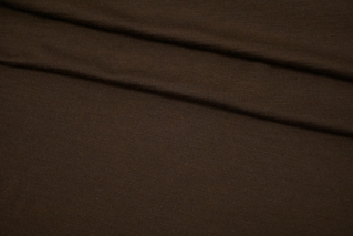 Тонкий трикотаж шерстяной темно-коричневый CVT-W40 10112139