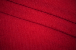 ОТРЕЗ 2,55 М Тонкий трикотаж вискозный с шерстью красный CVT.(53) ДЕФЕКТ 10112144-11