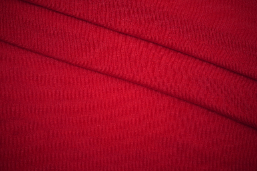 Тонкий трикотаж вискозный с шерстью красный CVT.H-H40/X20 10112144