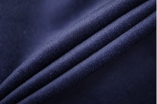 ОТРЕЗ 1,75 М Бархат-стрейч хлопковый фиолетово-синий IDT.(25) 21112133-3
