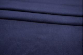 Бархат-стрейч хлопковый фиолетово-синий IDT.H 21112133