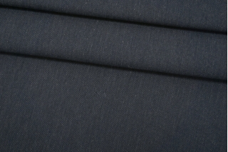 Твид хлопковый костюмный темно-синий IDT-B10 23112129