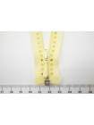 Молния декоративная спиральная разъёмная желтая со стразами 45 см Lampo G28 25102107