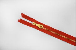 Молния металлическая однозамковая разъёмная "Lampo" красная 39,5 см H19 8122110