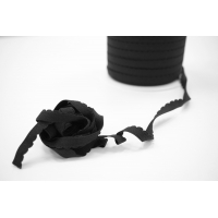 Эластичная бельевая декоративная резинка 1 см черная Michele Letizia 4012214
