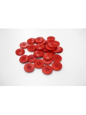 Пуговица  костюмно-пальтовая пластик красно-рыжая 20 мм под рог-(A)- 6012206