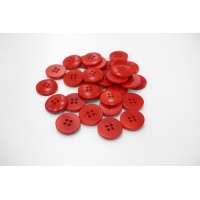 Пуговица  костюмно-пальтовая пластик красно-рыжая 20 мм под рог-(A)- 6012206