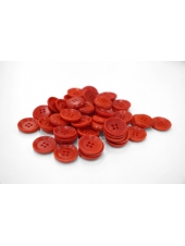 Пуговица костюмно-рубашечная пластик 15 мм красно-рыжая-(A)- 6012211