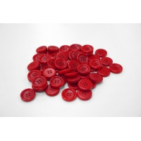 Пуговица костюмно-рубашечная пластик 15 мм красно-рыжая-(A)- 6012212