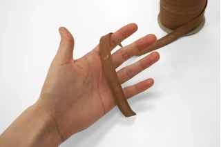 Косая бейка хлопковая 15 мм коричневая  SH-A40 4012280