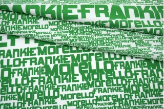 Полиэстер курточный бело-зеленый Frankie Morello TRC-F20 18022225