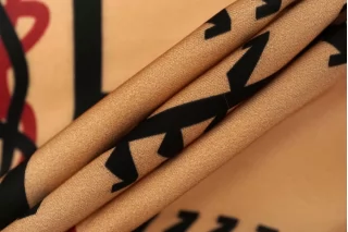 Атлас вискозный плательно-блузочный орнамент IDT ЕЕ22 22032210