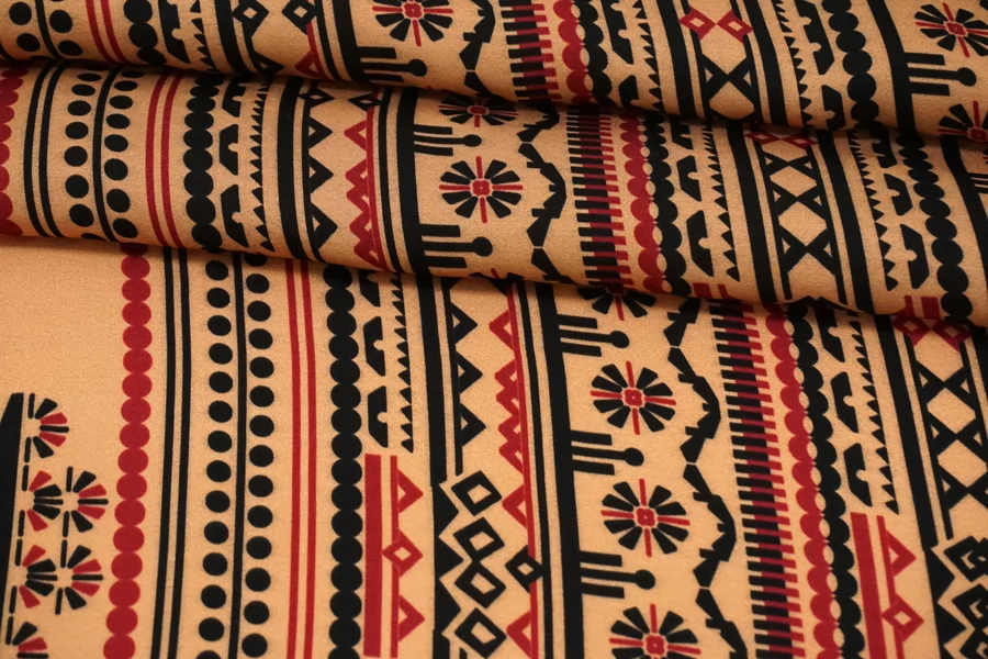 Атлас вискозный плательно-блузочный орнамент IDT ЕЕ22 22032210