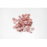 Пуговица перламутровая рубашечная пластик нежно-розовая 10 мм-(P)- 5032224