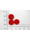 Пуговица глянцевая плательно-рубашечная пластик красная 13 мм-(A)- 5032230