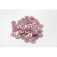 Пуговица перламутровая рубашечная пластик нежно-розовая 10 мм-(O)- 5032238