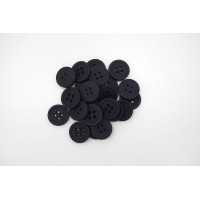 Пуговица матовая плательно-костюмная пластик черно-синяя 22 мм-(GH)- 6032212