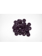 Пуговица плательно-костюмная пластик тёмно-фиолетовая 15 мм(G)- 6032216