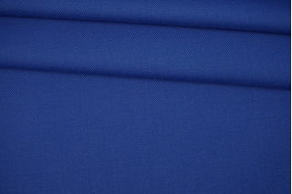 Костюмная шерсть диагональ стрейч синяя TIG H65/CC60 12102204