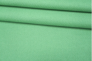 Пальтовая шерсть фактурная диагональ зеленая TIG H58/HH10 12102210