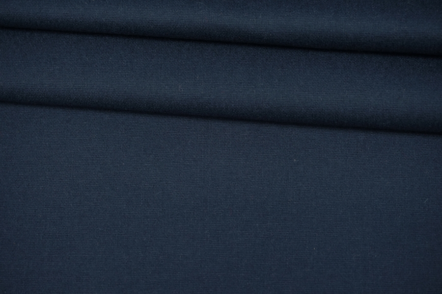 Фланель шерстяная рубашечно-плательная синяя H61/HH30 3082226