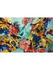 Сатин хлопковый костюмно-плательный цветочный ISF-C60 6052238