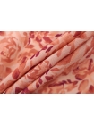 ОТРЕЗ 0,55 М Тонкая креповая вискоза цветочная пыльно-розовая ISF (16) 7052256-2