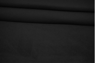 Пальтовое сукно черное на дублерине BRS-H55/EE11 26052224