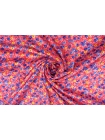 Сатин вискозный коралловый Цветы SMF H21/2 J60 21112204