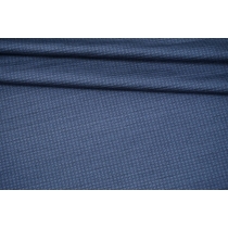 ОТРЕЗ 1.6 М Трикотаж шелковый с хлопком черно-синий FRM-(45) 10062238-1