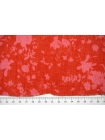 ОТРЕЗ 1,3 М Марлевка-креш хлопковая с шелком красно-розовая ISF (09) 1072204-2