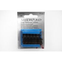 Кнопка черная пластик 7 мм Milward 2195129