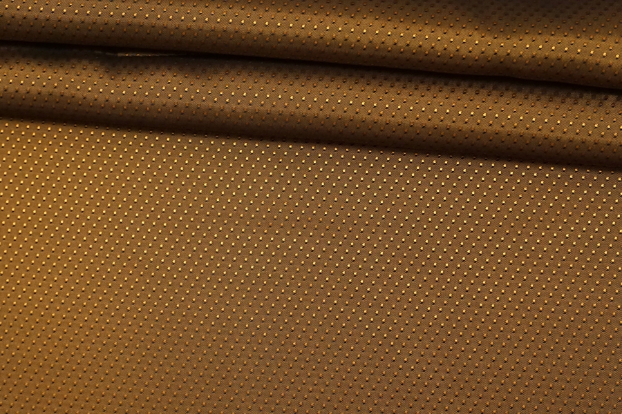 Жаккардовая подкладочная ткань рыже-коричневая ISF-FF44 3072234