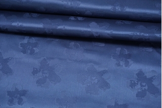 ОТРЕЗ 2,4 М Жаккардовая подкладочная ткань Ted Baker синяя ISF-H(20) 3072247-4