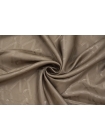 Жаккардовая подкладочная ткань серо-коричневая ISF-FF40 3072267