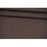 Тонкая костюмно-плательная шерсть коричневая FRM-AA20 9062210