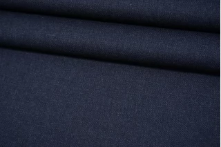 ОТРЕЗ 0,45 М ДЕФЕКТ Костюмно-плательная шерсть темно-синяя FRM (ДФ2) 9062222-2
