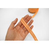 Косая бейка хлопковая 1,3 см пастельно-оранжевая CVT-SHA40 10072246