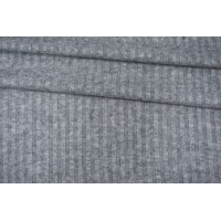 Трикотаж-лапша вискозный серый меланж IDT H44/V30 1082254