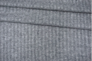 Трикотаж-лапша вискозный серый меланж IDT H41/6 W20 1082254