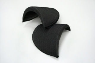 Втачные обшитые плечевые накладки черные (пара) 102678