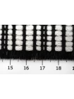 ОТРЕЗ 2,25 М Жаккард двусторонний шерстяной черно-белый (04) TRC 18082215-1