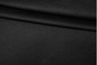 Фактурный атлас плательно-блузочный черный FRM H26/M60 16102204